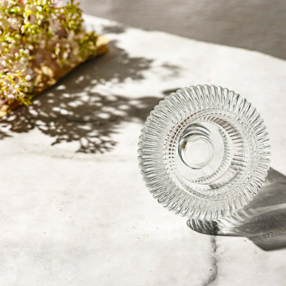 A European vertical flying saucer dual-purpose candlestick lantern glass ornament double-purpose crystal glass candlestick romantic ornament-box