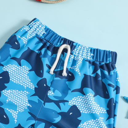 A baby children's swimming trunks boys swimsuit cartoon flat-angle swimsuit