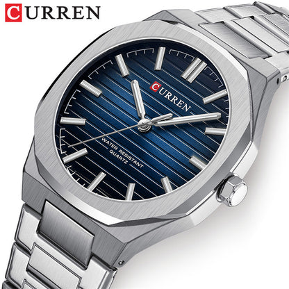 A  8456 men's steel belt business watch quartz simple men's watch cross-border explosion spot wholesale
