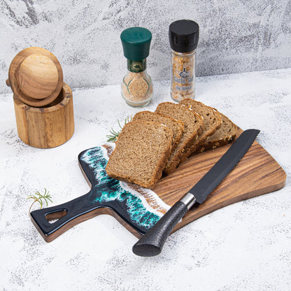 A Acacia wood cutting board cutting board whole wood steak plate fruit bread chopping board kitchen household solid wood