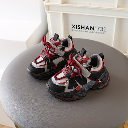 A children's fleece sneakers