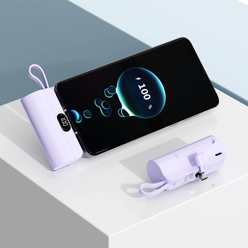 A Mini Capsule Power Bank Portable Power Bank