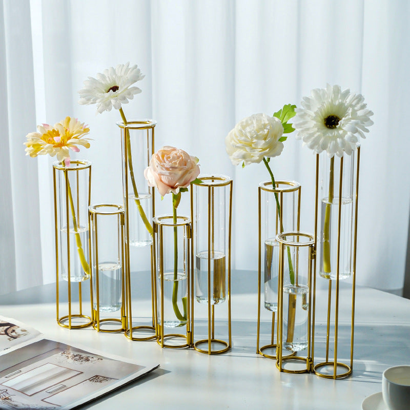 A test tube transparent glass vase ornament home dining table TV cabinet flower arrangement decoration handmade water glass bottle