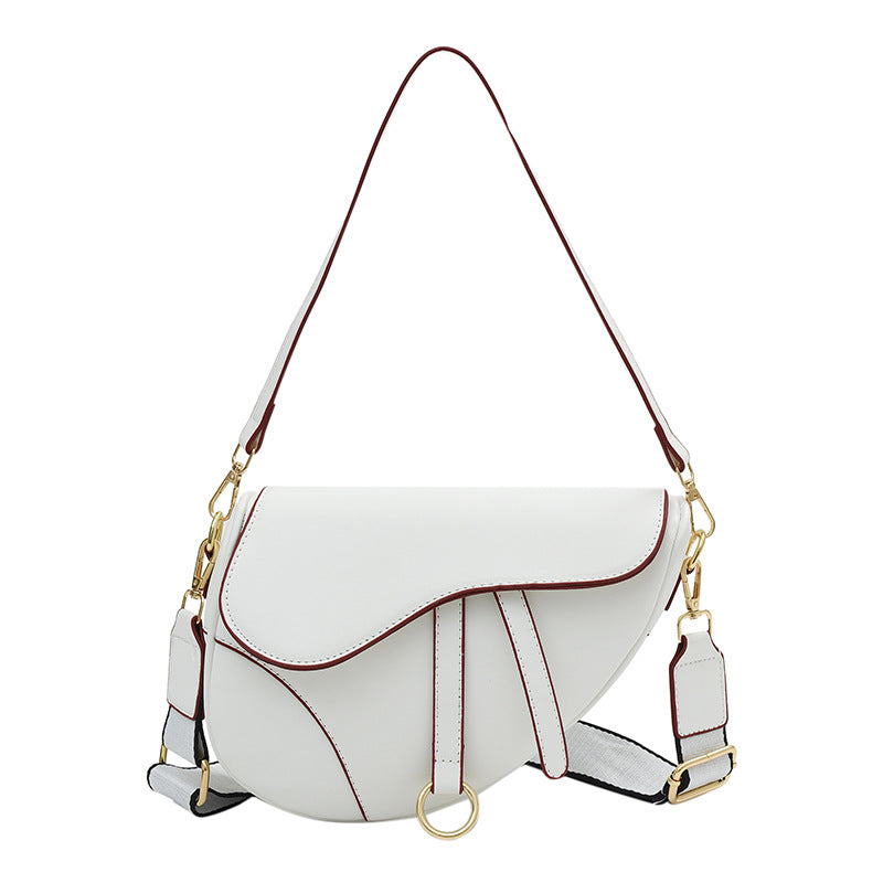 A new foreign style small bag, high-end trendy fashion exquisite shoulder versatile saddle bag