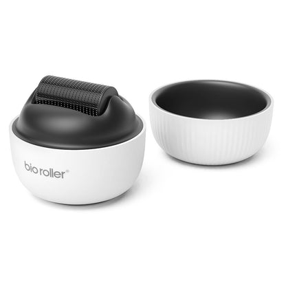 بكرة بيو رولر G4 المحمولة ذات الإبر الدقيقة لنمو شعر اللحية، بكرة يدوية بـ 1200 إبرة 