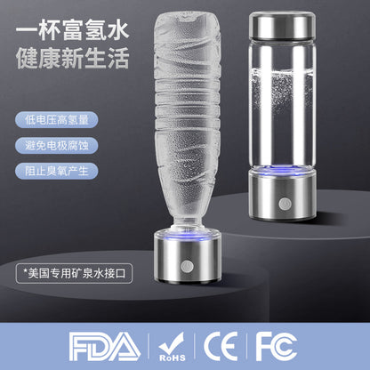 A Hydrogen-rich water cup Hydrogen and oxygen separation SPE ion membrane hydrogen cup Basic hydrogen-rich health cup