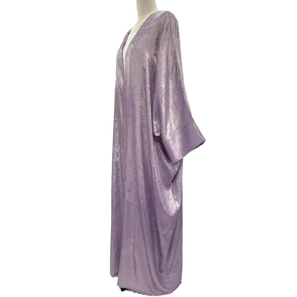 Women's clothing with Middle Eastern abaya Muslim bronzing robe - Mixbatch