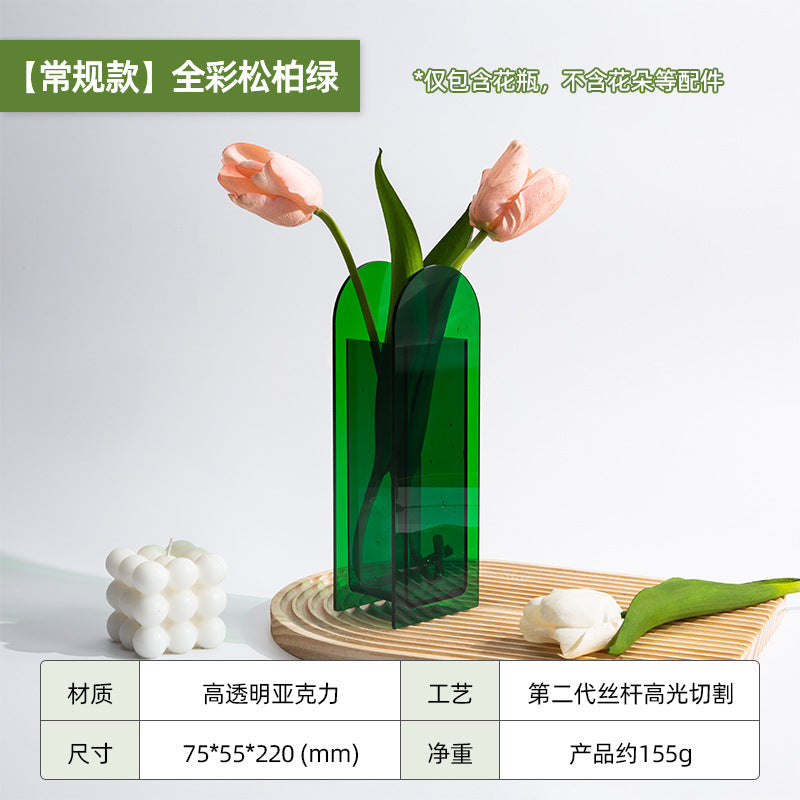 A acrylic vase ornament