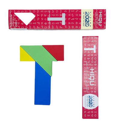 A magnetic tangram teaching aid