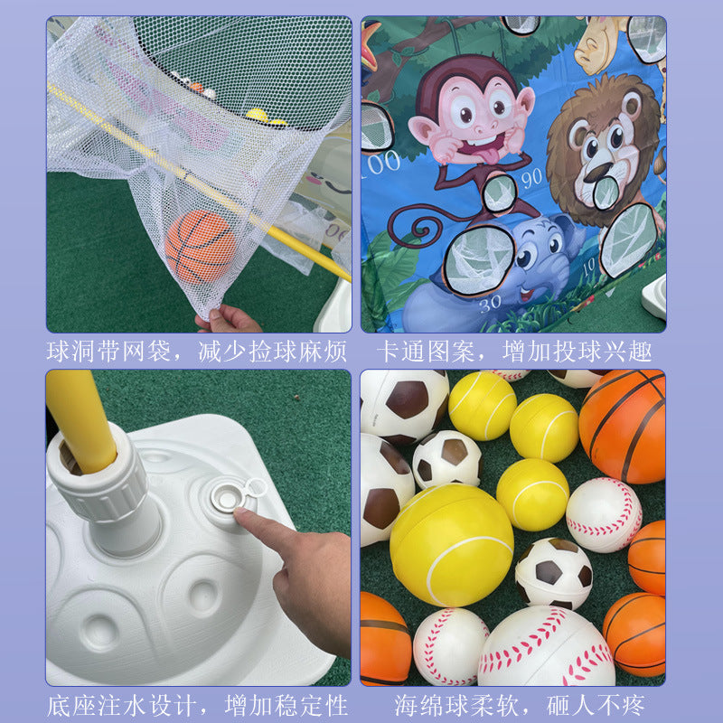 A Student pitching training equipment