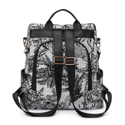 A new American retro trend backpack large capacity simple niche women's backpack - Mixbatch