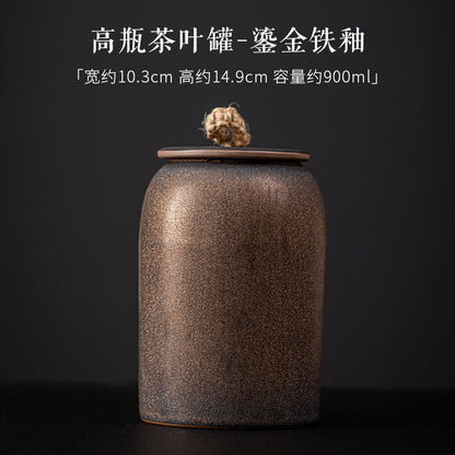 A tea pot porcelain storage tank