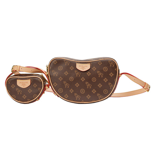 A new pea bag, high-quality texture mother bag, light luxury retro fashion shoulder messenger bag