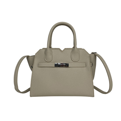 A simple premium platinum bag texture handbag large capacity Kelly bag women's new trendy fashion shoulder messenger bag