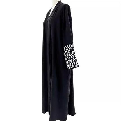 Embroidered Cardigan Robe Middle Eastern Muslim Arab Clothing Dress - Mixbatch