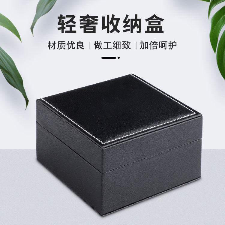 A directly from the manufacturer high-grade PU leather flip plastic embryo watch box Internet celebrity watch box - Mixbatch