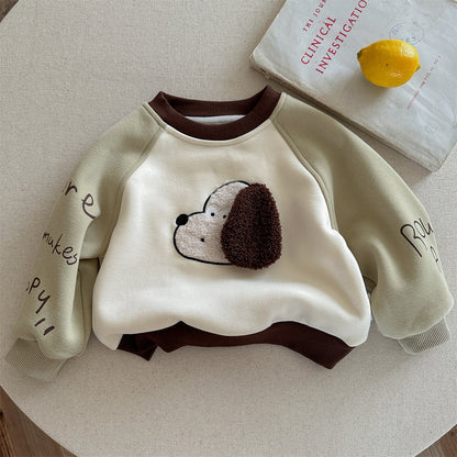 A children's fleece sweater