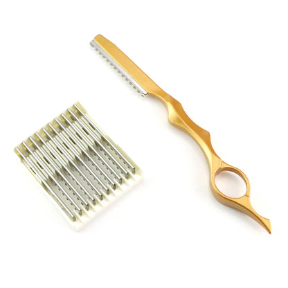 A color aviation aluminum hair knife holder blade
