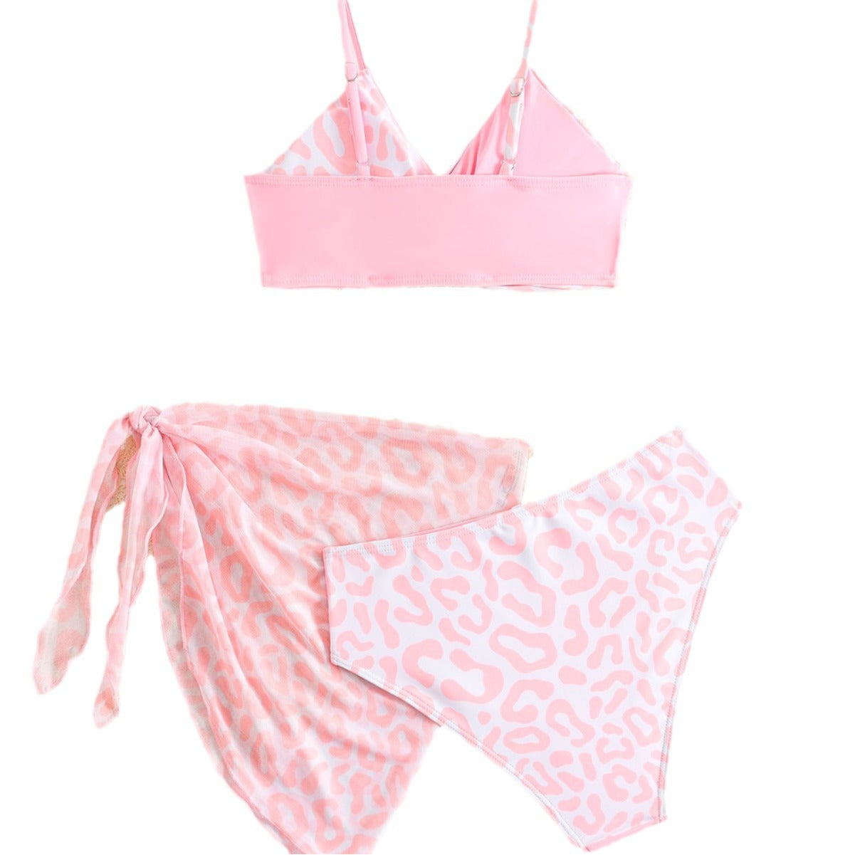 A new small fresh bikini split hot spring swimsuit female sexy three-piece halter bikini Amazon swimsuit - Mixbatch