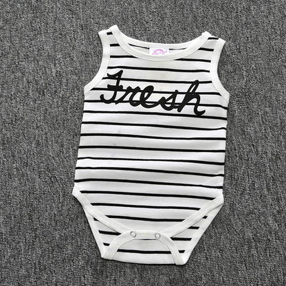 A collection of INS foreign trade children's clothing, men's and women's baby jumpsuit, one piece long sleeved shirt, baby cartoon printed jumpsuit - Mixbatch