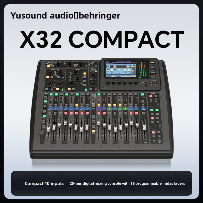 X32 X32C X32P X32R wing digital mixer performance stage