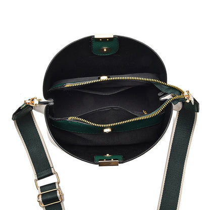A bucket bag, bag, women's bag, new messenger bag, fashionable shoulder bag, large capacity, versatile and trendy - Mixbatch