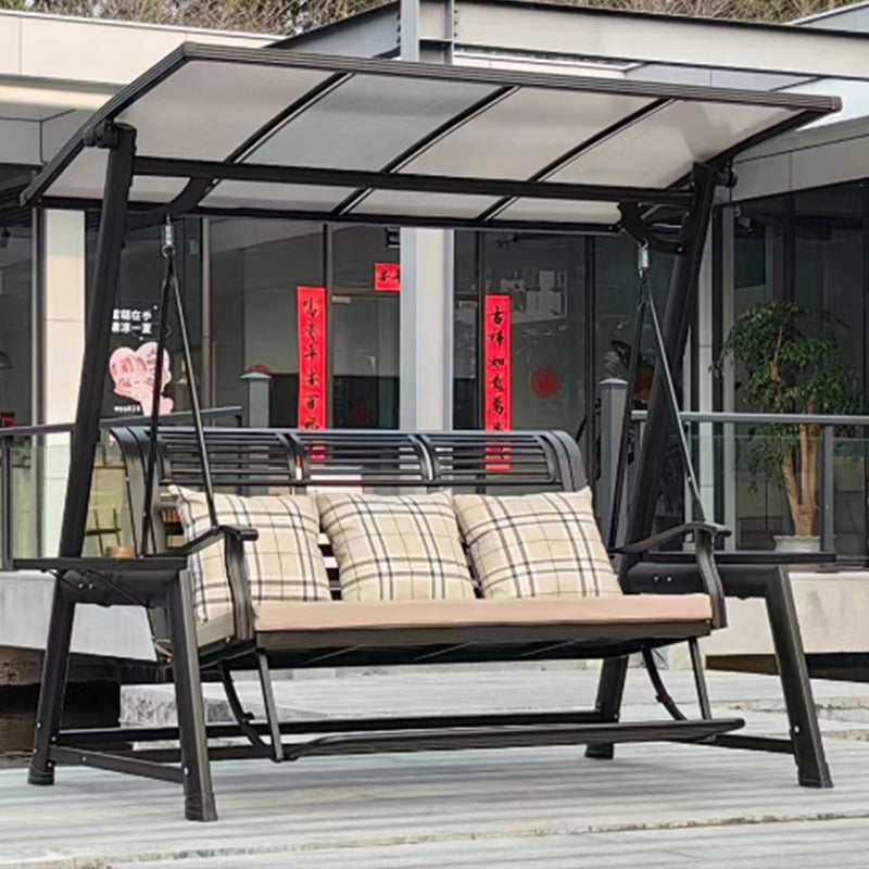 A outdoor swing rocking chair