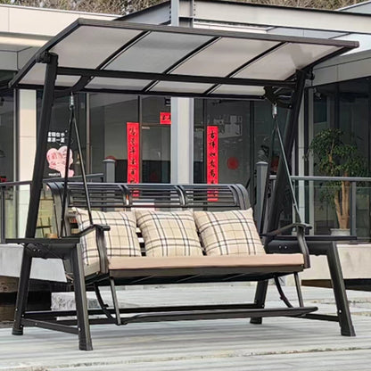 A outdoor swing rocking chair