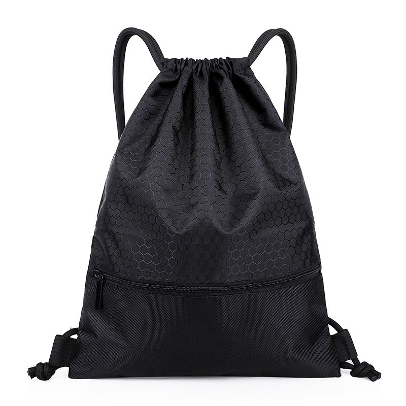 A nylon waterproof drawstring bag outdoor fitness sports men's and women's backpack company annual meeting event bag gift bag