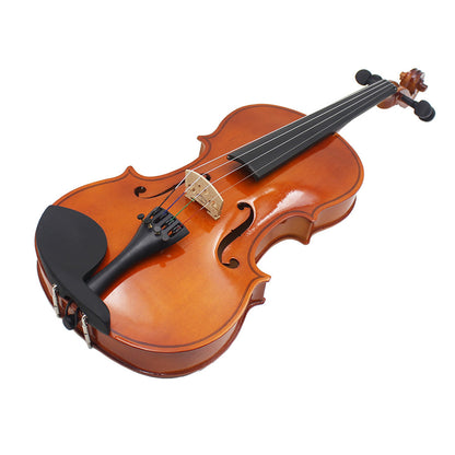 A Natural light universal violin Solid wood violin Student Children Beginner Adult playing violin 4/4-1/8