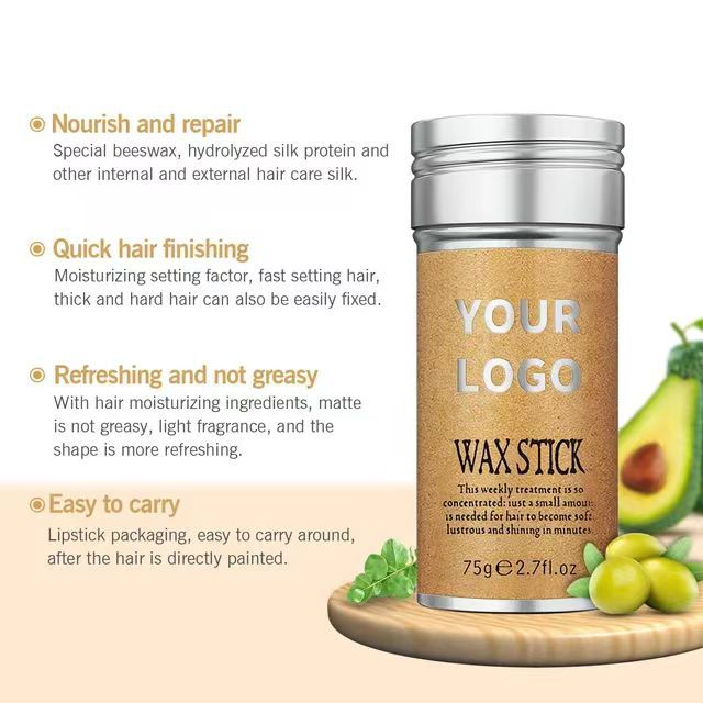 A 75g hair wax stick cross-border spot foreign trade moisturizing, moisturizing, setting, anti-frizz and broken hair finishing cream wholesale - Mixbatch