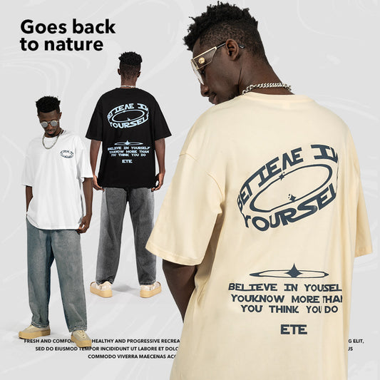A men's T-shirt top