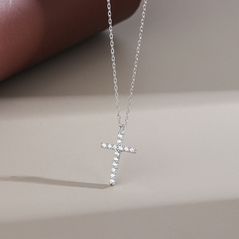 A S925 Sterling Silver Cross Necklace