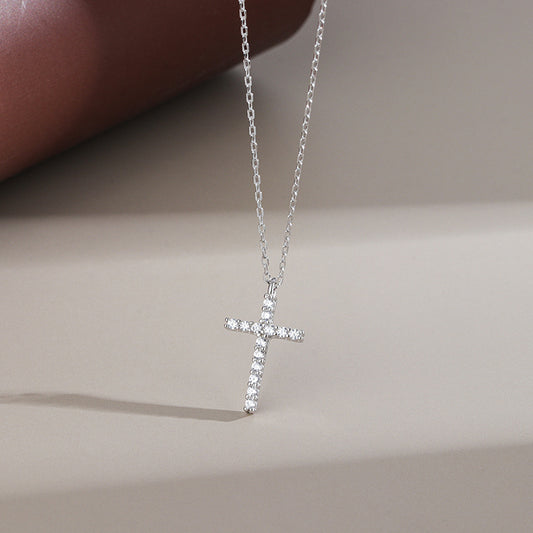 A S925 Sterling Silver Cross Necklace