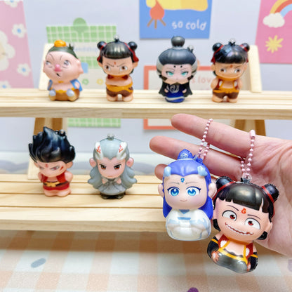 24 Nezha slow rebound pinch music pendant Taiyi Aobing decompression artifact decompression gift children's toy stall