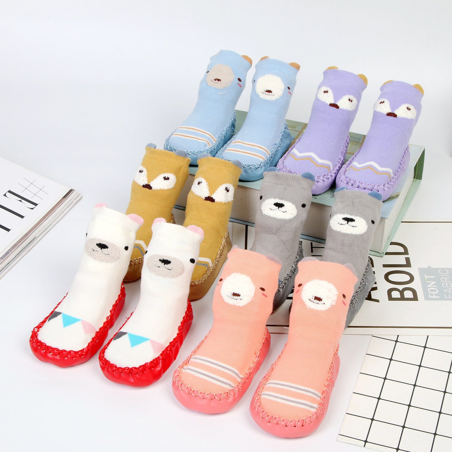 Baby shoes and socks, Cotton，any color mix Minimum purchase of 3 items - Mixbatch