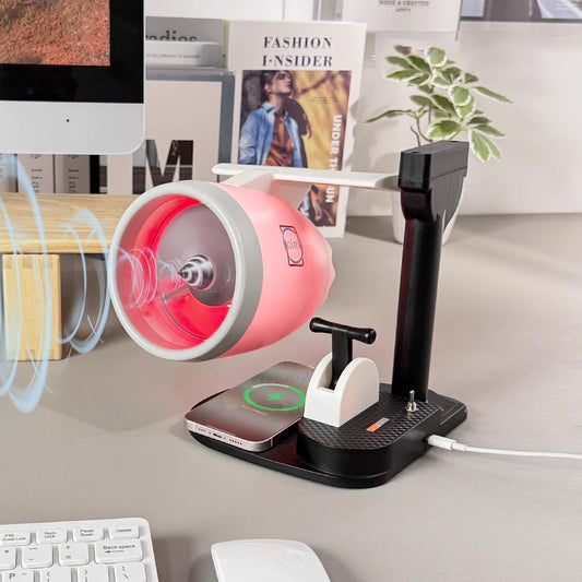 A new desktop turbofan aircraft engine creative fan humidification spray with light desktop turbofan technology