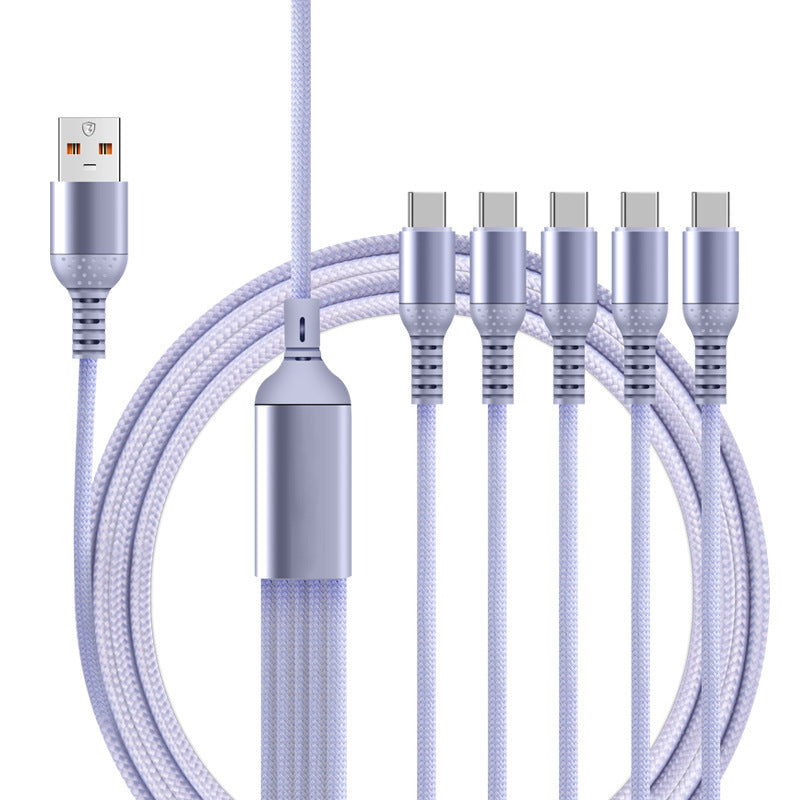 A Data cable multi-plug five-in-one