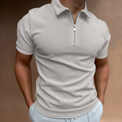 A men's short-sleeved lapel top