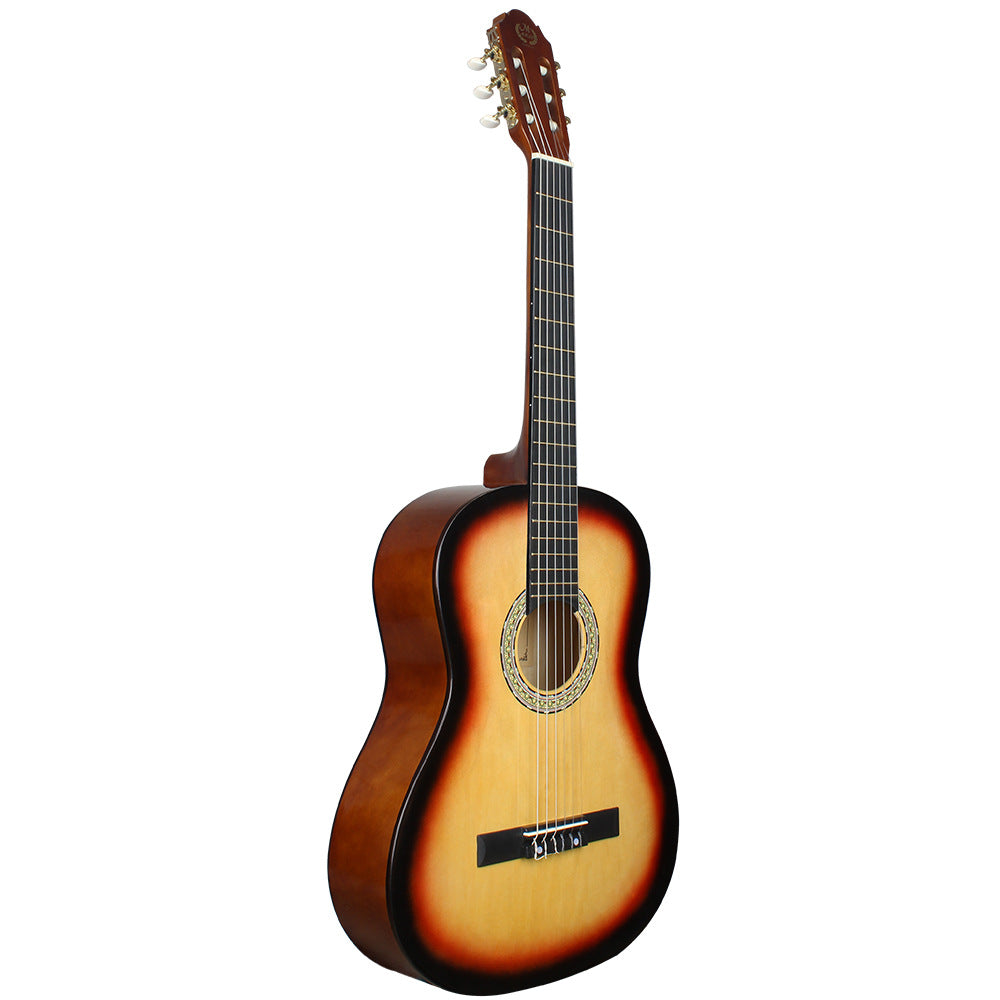 A classical guitar 38 inch beginner introductory practice piano beginner adult rounded acoustic guitar guita