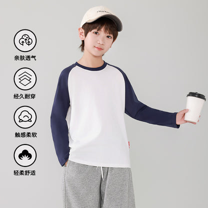 A Children's cotton long-sleeved top
