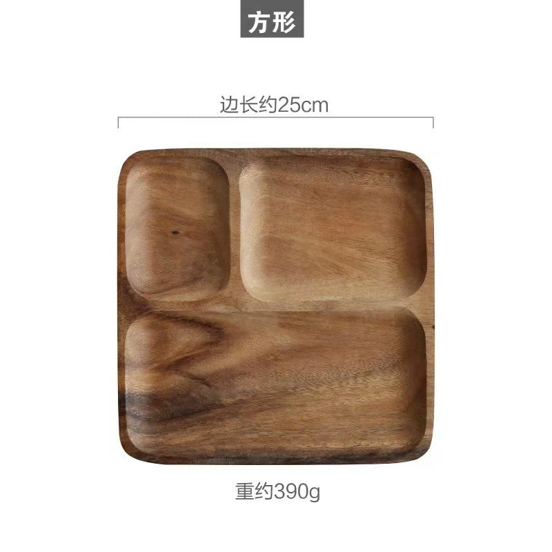 A walnut solid wood tray snack tray