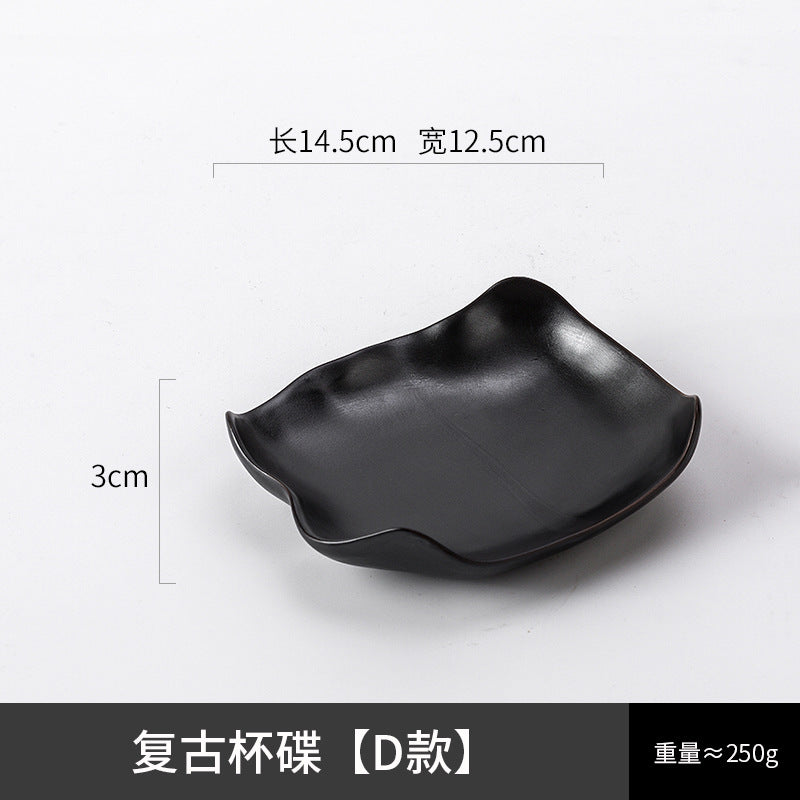 A creative ceramic cup and saucer