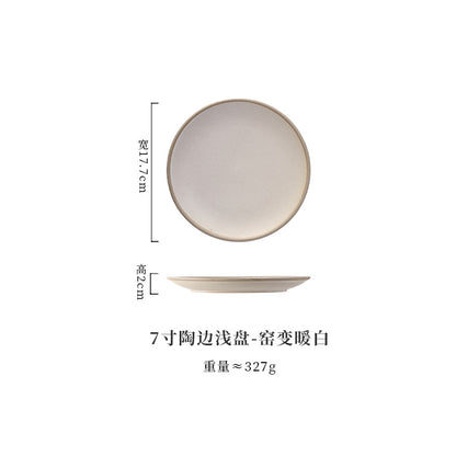 A Western food plate ceramic tableware