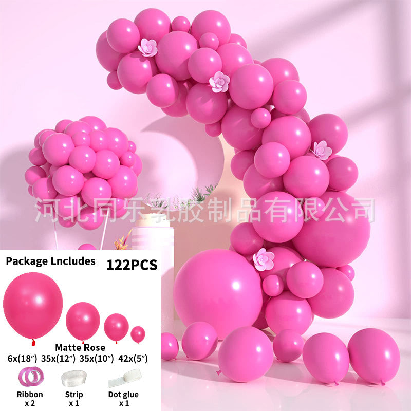 A latex balloon set