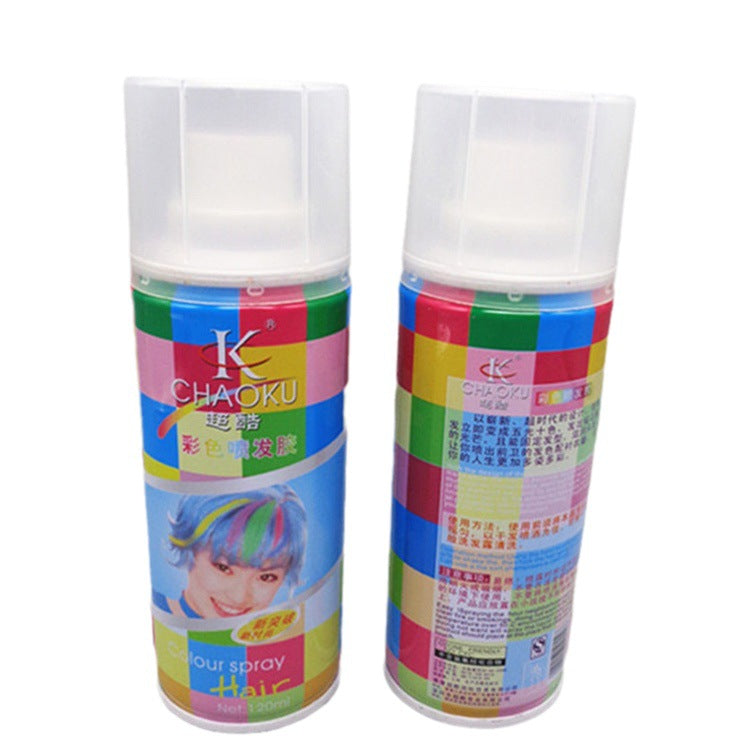 A Disposable Hair Dyeing Spray Kenno Color Spray Temporary Cover White Hair Hairdressing Treasure Color Dry Glue Supply - Mixbatch