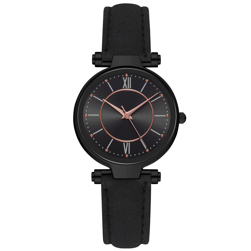 A Amazon wish new belt watch, women colorful face sun pattern quartz watch Women Watches - Mixbatch