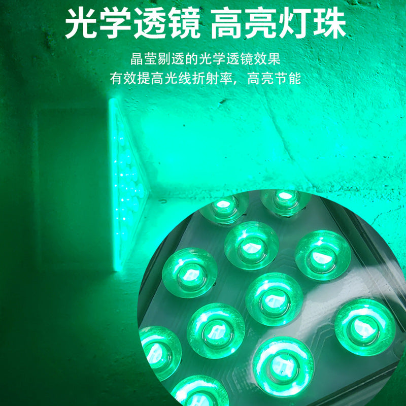 A led outdoor solar colored light step light lens bright waterproof anti-theft staircase light step light