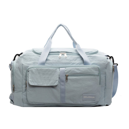 A foldable portable shoulder large capacity bag