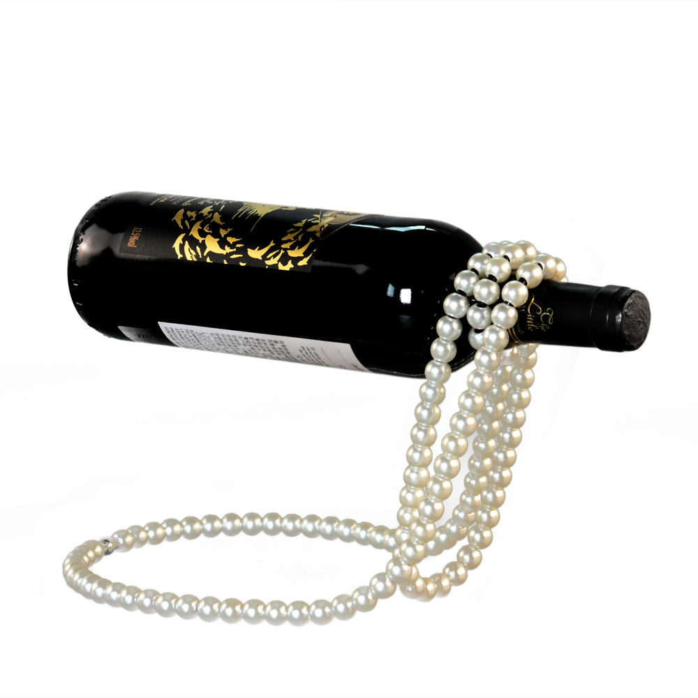 A Pearl Necklace Wine Rack Suspended Red Wine Rack Creative Home Desktop Decoration Light Luxury Ornament